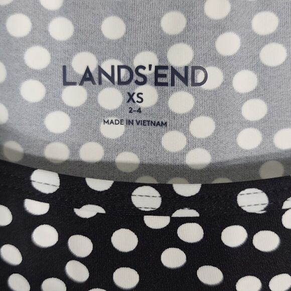 Lands'end Black and White Polka dot Blouse - Picture 9 of 10